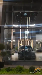 سقف کشسان لاکر مشکی برای فروشگاه