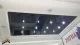 سقف کشسان لاکر مشکی بهمراه نور پردازی نقطه ای