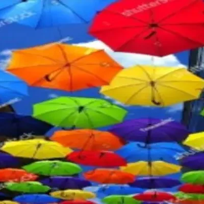 سقف کشسان چاپی طرح چترهای رنگی کد 198158351